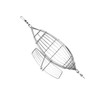 Kisangel Fishing Bait Trap Cage Lure Cage for Fishing Stainless