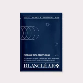 Blanc Clear 블랑클리어 마스크팩 엑소좀 시카 릴리프 진정 장벽케어 수분 보습 마스크 BlancClear Mask Pack Exosome Hyaluronic Relief Soothing Barrier Care Moisturizing Mask