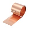sourcing map Copper Sheet Roll 2500mm x 50mm x 0.1mm,