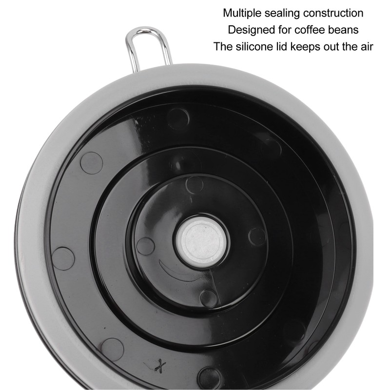 Airtight Coffee Canister 1.2L 304 Stainless Steel Coffee Bean Storage