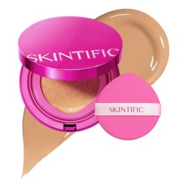 Skintific Cushion Glow Base Hidratante Cobertura Media Spf