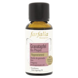 farfalla Granatapfel Bio-Pflegeöl - 30ml - Anti-Ageing für Gesicht & Decolleté - Mit Granatapfelsamenöl & Omega-5-Fettsäuren - 100% zertifizierte Naturkosmetik