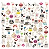 Julie Wang 100Pcs Enamel Charms Fashion Women Lipstick Purse High