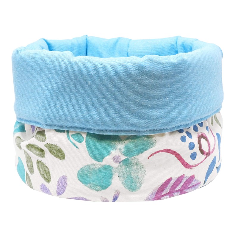 Lashuma Bread Basket Kitchen Cotton Decorative Basket Colourful Watercolour Basket