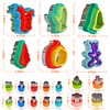 RHAICXANS Cookie Cutters Sandwich Cutter for Children, 20 Pieces Vegetable