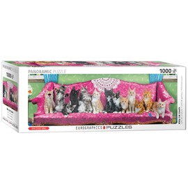 Eurographics Panorama Kitten Couch 1000 Pieces