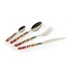 Excelsa Lisbon 16-Piece Stainless Steel Cutlery Set with Plastic Handle