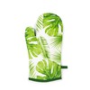 Excelsa Foliage Oven Glove, One Size, 100% Cotton Lining, Polyester