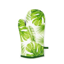 Excelsa Foliage Oven Glove, One Size, 100% Cotton Lining, Polyester Filling