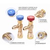 Eaglerich 3Pcs R410A R22 R410 Refrigeration Air Conditioning Valve Safety