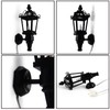 1:12 Scale Miniature 12 Volt Wired Black Nickel Coach Lamp