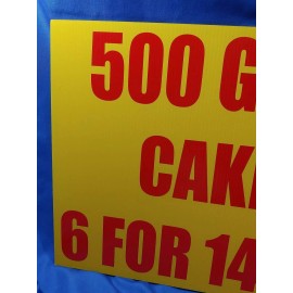 NOS NEW Fireworks Store Ad SIGN 500 Gram Cakes 6 for $149.99 VTG SIGN ONLY!