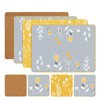 Placemats and Coasters Set – 8-Piece (4+4) Heat-Resistant, Waterproof, Non-Slip