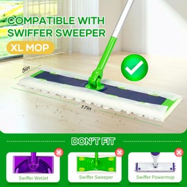 40 Count XL Heavy Duty Dry Sweeping Cloths for Swiffer Sweeper XL Mop - Disposable Pet Dry Mop Refills for Swiffer X-Large Mop - Thickened Multi-Surface Dry Mop Pad Refills for Floor Cleaning