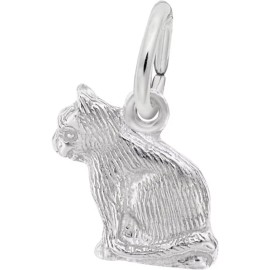 Rembrandt Sterling Silver Cat Charm by Rembrandt