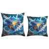 Fantasy Cube In Space Throw Pillow