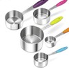 10 Pcs Measuring Cups and Spoons Set, Includes 5 Stainless