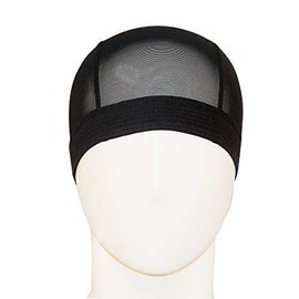 CNYE Mesh Swim Cap Light Weight High Resilience Strong Durable Breathable Swim Cap Men Women Children Swim Caps Unisex 10 Colors (Black, 2XL)