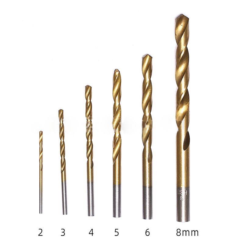 16Pcs Wooden Cement Metal Drill HSS Twist Masonry Woodworking Set