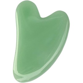 Green Guasha Stone Heart-Shaped Body Massage Synthetic Face Massage Scraper Board for Unisex Guasha Stone Facial Kits