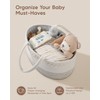 Maliton Changing Table Organiser, Baby Organiser Basket, Storage Basket for