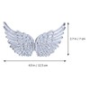 Kisangel 12PCS Silver Glitter Angel Wings Craft Angel Wings Mini