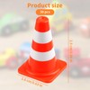 ECNHIVE 30PCS Mini Traffic Cones, 0.94x0.43 Plastic Miniature Road Safety