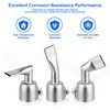 SWIGRANCE Hot Air Welding Nozzles 3Pcs/Set (Straight, 90 Degree and