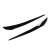 2 Pcs Headlight Eyebrow Headlamp Eyelid Cover Trim Frame Decal