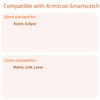 Compatible with Armitron Matrix Smartwatch bands, Quick Release New Soft