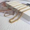 Engminguoz 14K Plated Gold Rope Chain Necklace For Men and