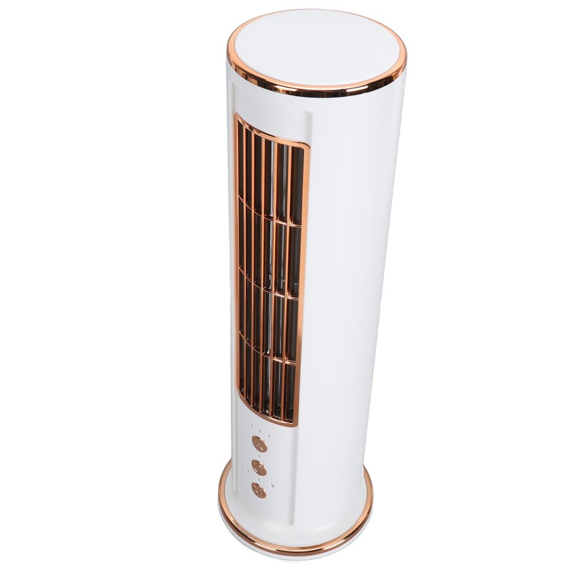 Desktop Bladeless Fan 3 Speed Wind Tower Shaped USB Rechargeable