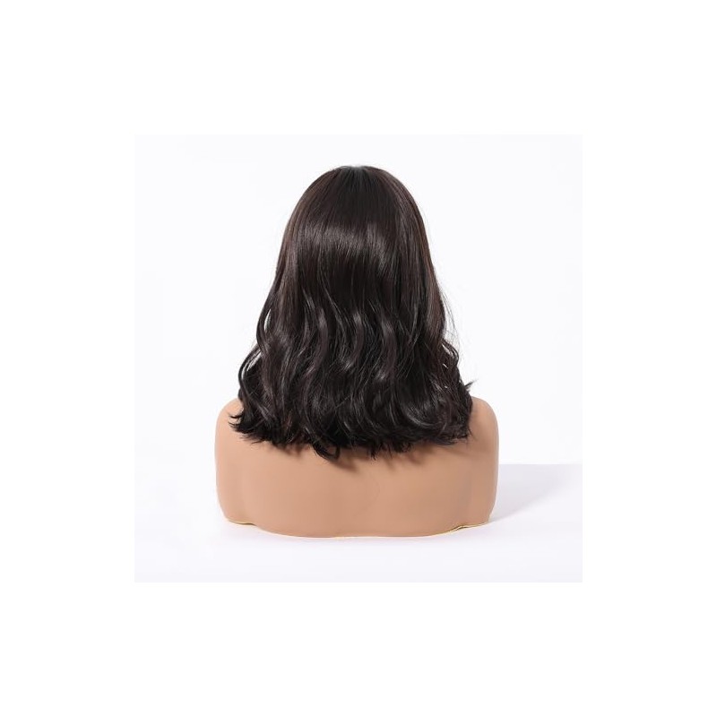 Peluca Bob Cabello Sintético Natural de 35cm, Estilo Moderno para