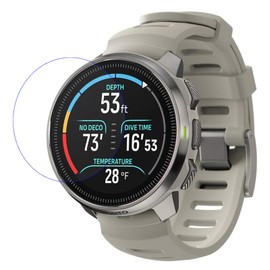 AWADUO Compatible with Suunto Ocean Screen Protector, 0.33mm Watch Tempered Glass Screen Film Protector Made From Real Glass Full Coverage HD Clear Anti-Scratch