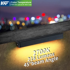 Kaqur 7 Inch 1.8W LED Integrated Hardscape Paver Lighting,12V AC/DC Low Voltage Landscape Lights,Retaining Wall Lights,IP65 Outdoor Step Light,2700K Soft White,ETL Listed,50,000 Hours Lifespan,8-Pack