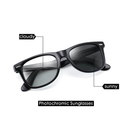 FEISEDY B1858 Great Classic Polarized Sunglasses, Wellington Shaped, Women's, HD Lens, UV Protection, Driving, black dimmable