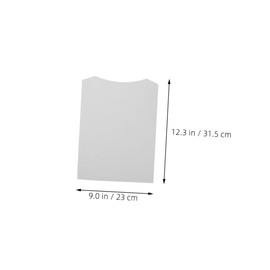 MUCKLILY 50Pcs Shirt Cardboard Inserts Foldable Clothes Display Boards for Shirts Sweaters More White Cardboard for DIY Organizing Space Saving Design