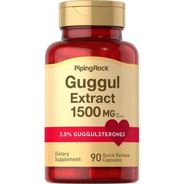 Suplemento Para Colesterol Guggul 1500 Mg Con 90 Cápsulas Sabor