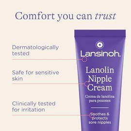 Lanolina Crema para pezones para amamantar - Lanolina pura natural - Alivia y protege los pezones doloridos y agrietados - por Lansinoh               