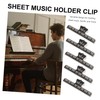 Kisangel 5pcs Music Sheet Holder Clip Lightweight Piano Page Clips