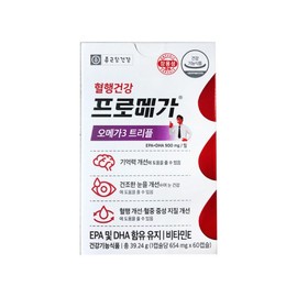 Chong Kun Dang Health Promega Omega 3 Triple Enteric-Coated Capsules 654mg x 60 Capsules 2 Boxes (2-Month Supply)  / 종근당건강 프로메가 오메가3 트리플 장용성 캡슐 654mg x 60캡슐 2박스 (2개월분)