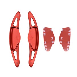 HIBEYO Sports Red Replacement for Hyundai loniq kona Veloster 19 Aluminium Alloy Shift Paddle CNC Billet Steering Wheel Shifter Paddlers Extension
