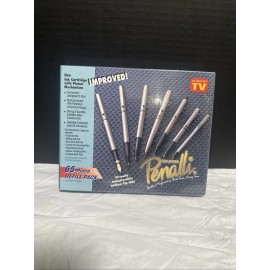 Penalli Brand New, New Old Stock  PENALLI 6 + 1 Pen Collection w/ 65 Piece Refill Pack