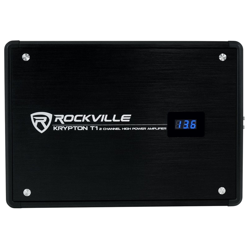 Rockville KRYPTON T1 1600 Watt Peak/400w RMS 2 Channel Car