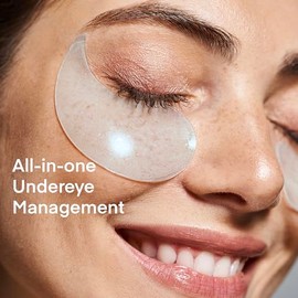 Parche Ojos para Bolsas y Ojeras Coreano: Antiarrugas y Contorno de Ojos con Cafeína Niacinamida y Ácido Hialurónico, Vegano, Testado en Piel Sensible, 30 Pares - Korean Skincare Under Eye Patches