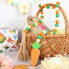 Easter Wood Bead Garland with Tassel - Handmade Farmhouse Decor