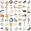 50 Pcs Cute Cat Stickers Set – Adorable Cat Illustrations
