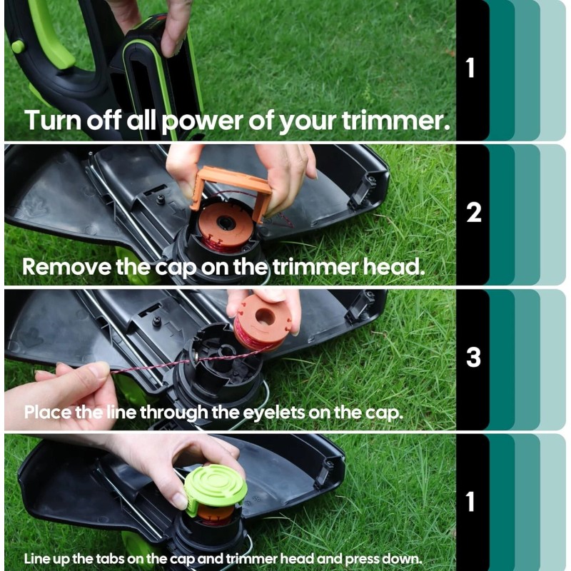 Efficient WA0010 String Trimmer Line Spools - 12 Pack 0.065