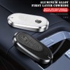 SANRILY Aluminum Alloy Frame & Genuine Leather Smart Key Fob
