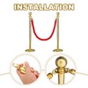 sourcing map Twisted Stanchion Rope 3.28 Ft/1 M, Barrier Rope